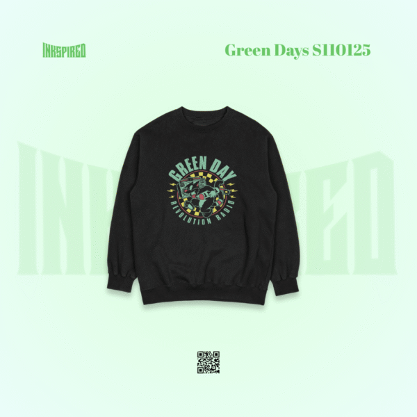 Green Day – American Static Sweatshirt | InkspiredBD